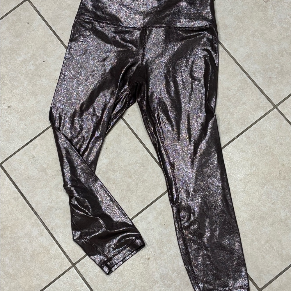 lululemon athletica Metallic Brown/Shimmer Leggings